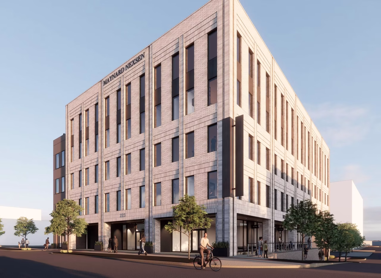 Rendering of Lewter District Class A Office Site Preparation