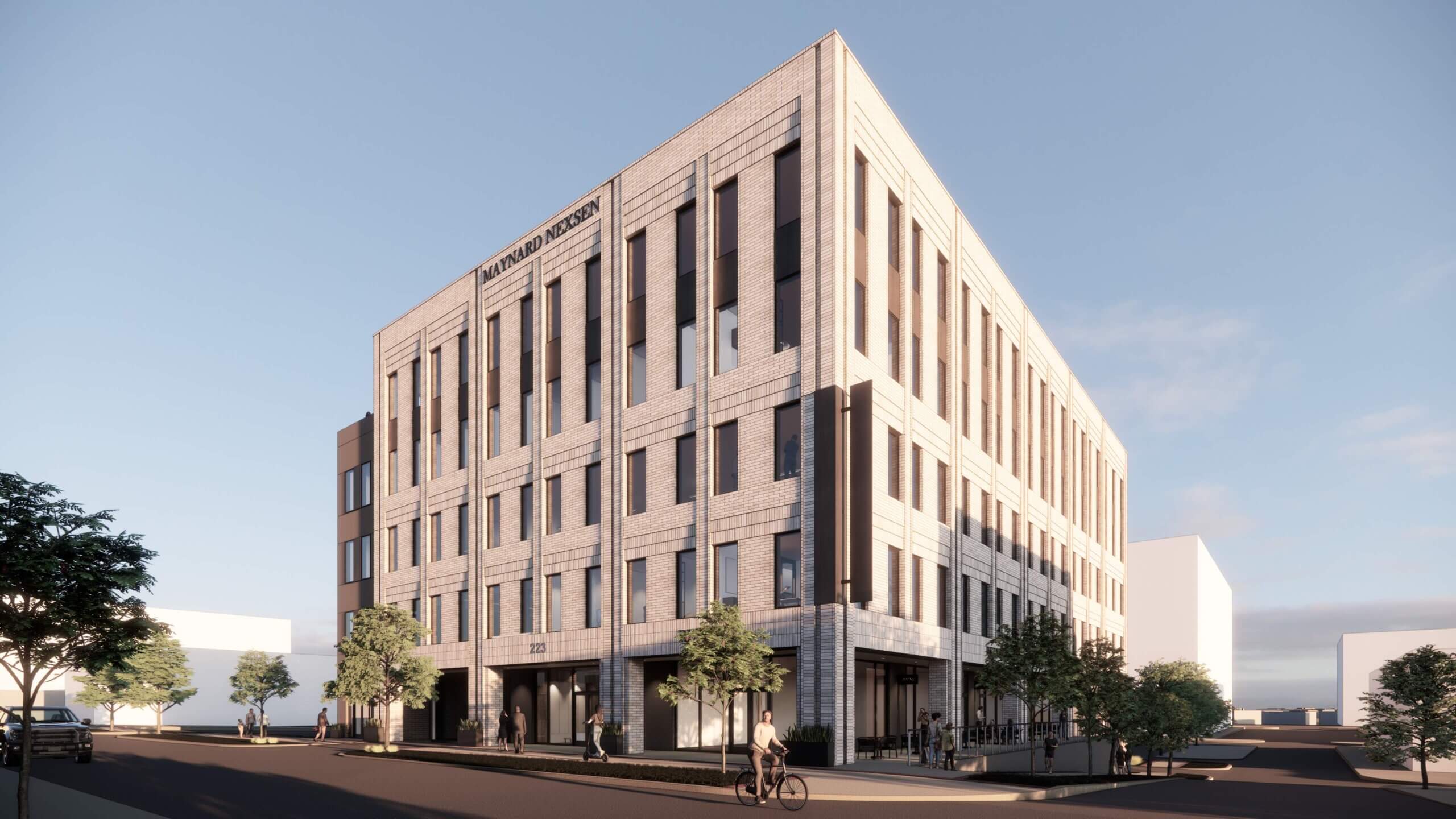 Rendering of Lewter District Class A Office Site Preparation