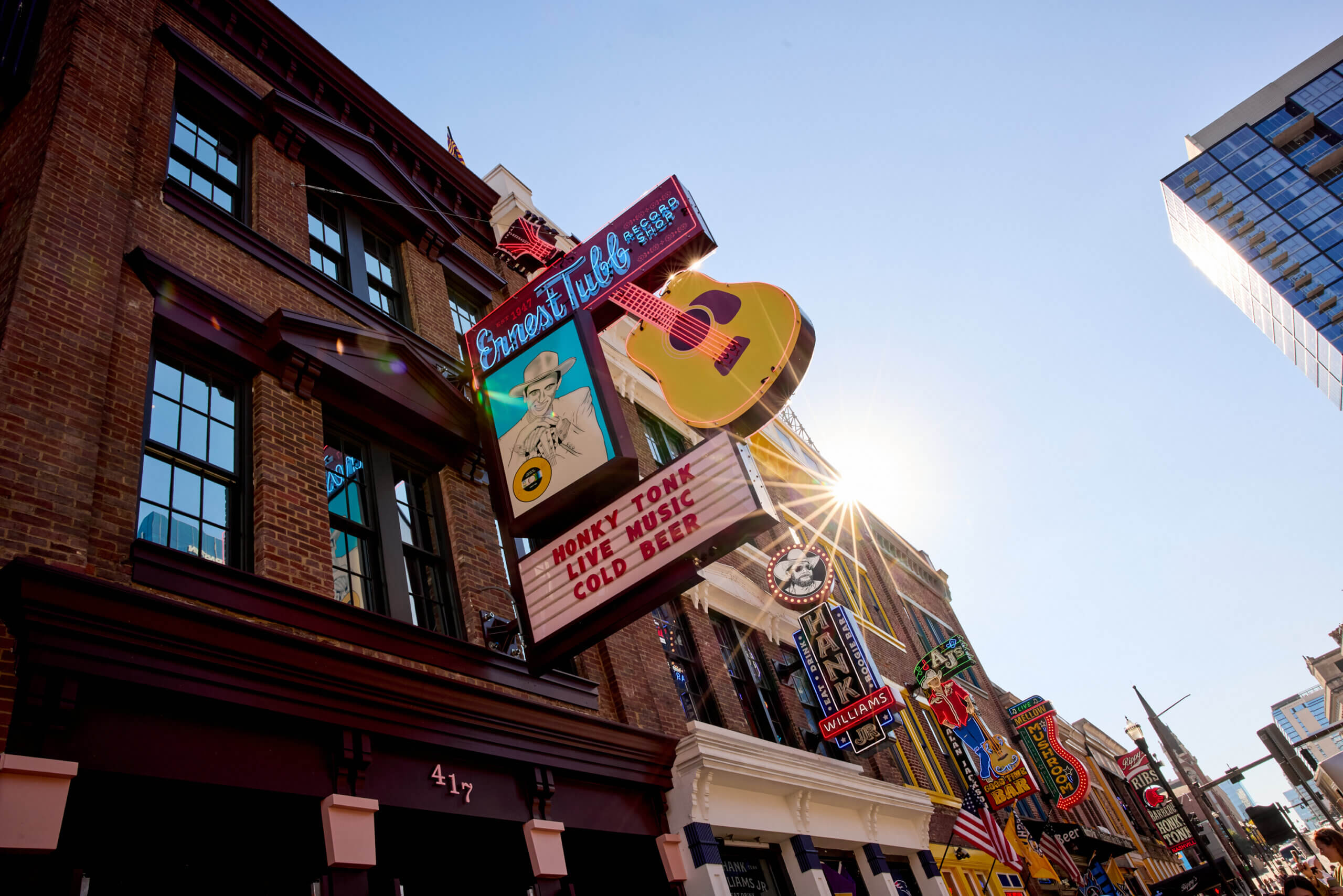Historic Ernest Tubb Record Shop exterior on Broadway in Nashville